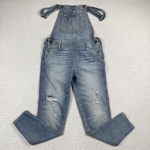 Abercrombie & Fitch Jeans Womens‎ Small Blue Denim Overalls Bib Country Farmer